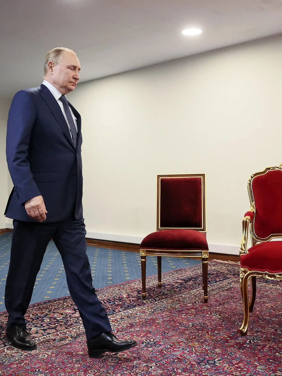  TEHRAN, IRAN - JULY 19, 2022: Russia s President Vladimir Putin during a meeting with Turkey s President Recep Tayyip Erdogan at the International Conference Center. Sergei Savostyanov/TASS PUBLICATIONxINxGERxAUTxONLY TS13ADC9