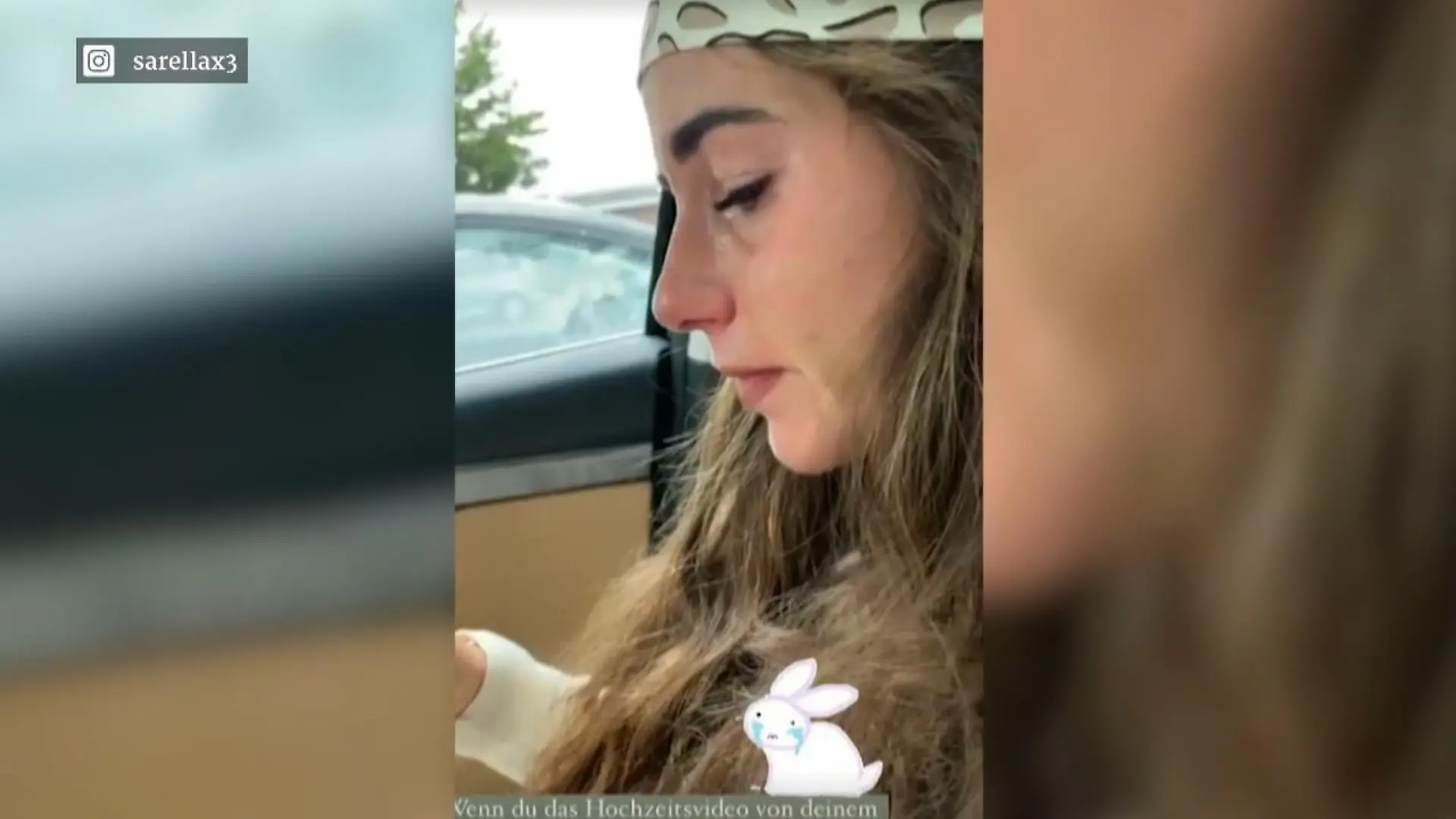 Sarah Engels muss weinen Emotionaler Moment im Auto