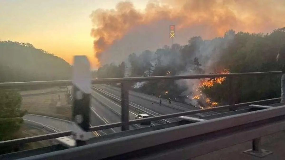 In der Nähe von Breuna standen Tausende Quadratkilometer Fläche in Flammen.