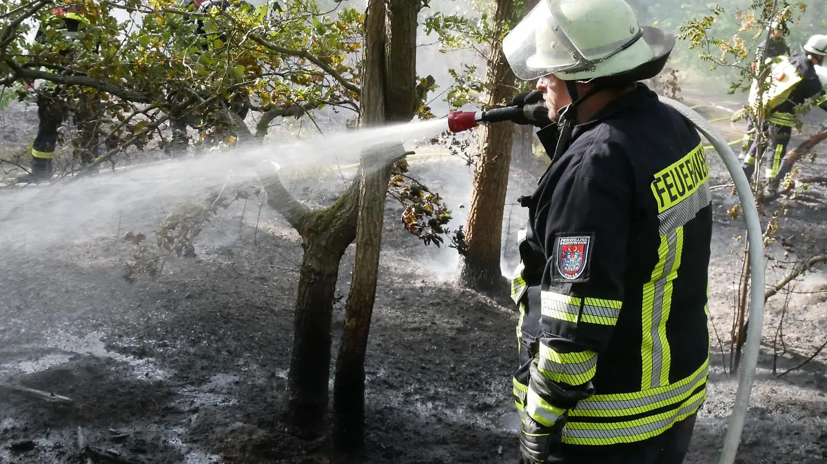 Brandbekämpfung (Foto: Feuerwehr Celle)