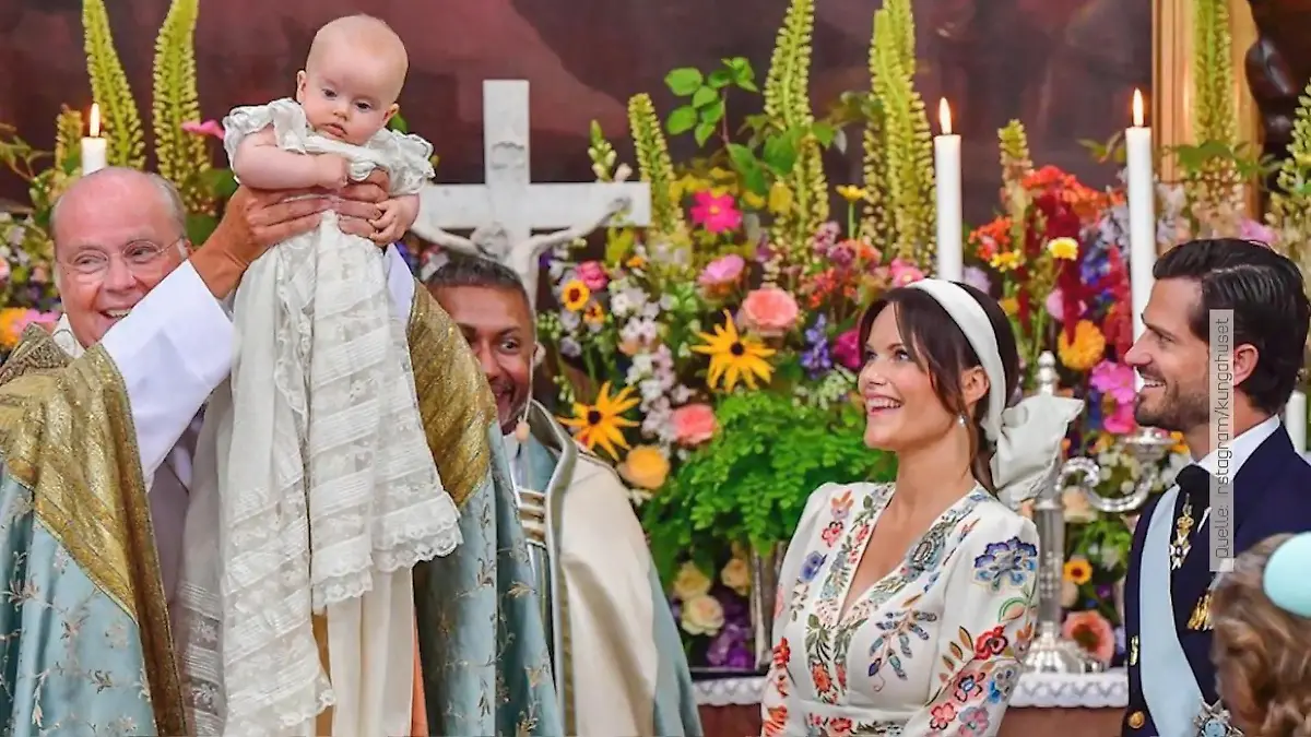 Prinz Julian: So schön war die Schweden-Taufe Papa Carl Philip und Mama Sofia
