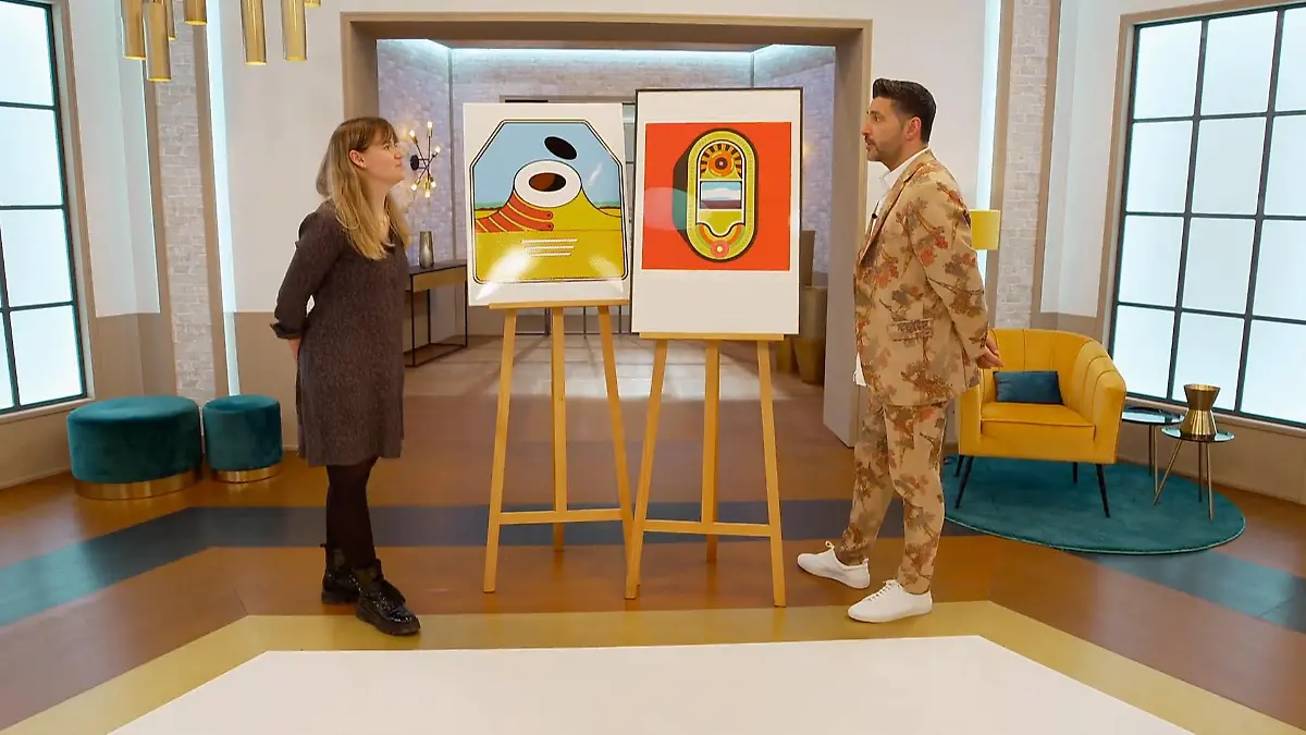 Emallieschild von Werner Nöfer Heidi liebt Pop-Art