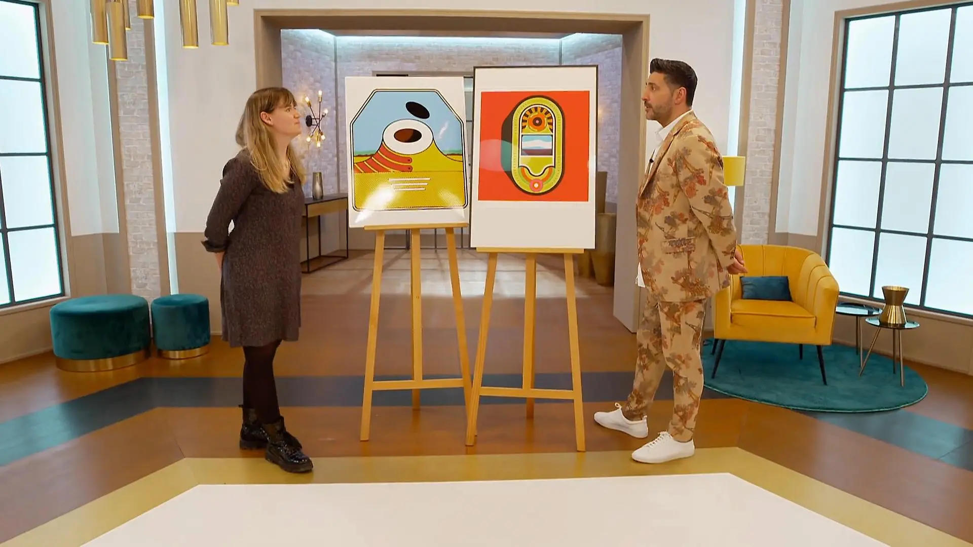 Emallieschild von Werner Nöfer Heidi liebt Pop-Art