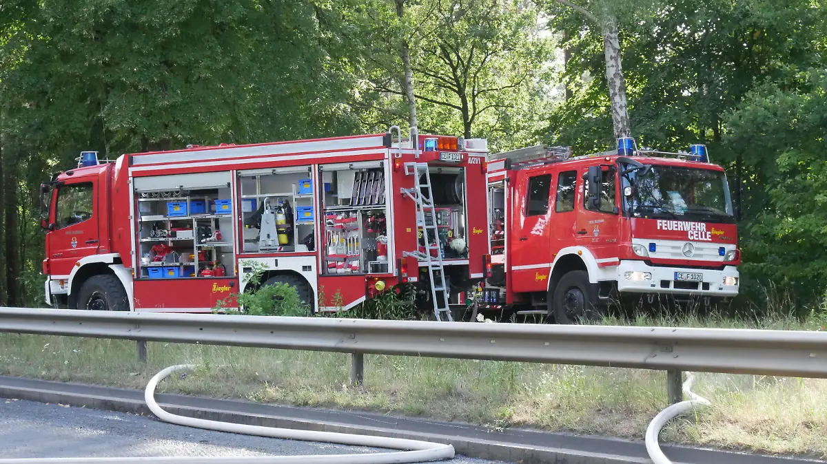 Brandbekämpfung (Foto: Feuerwehr Celle)