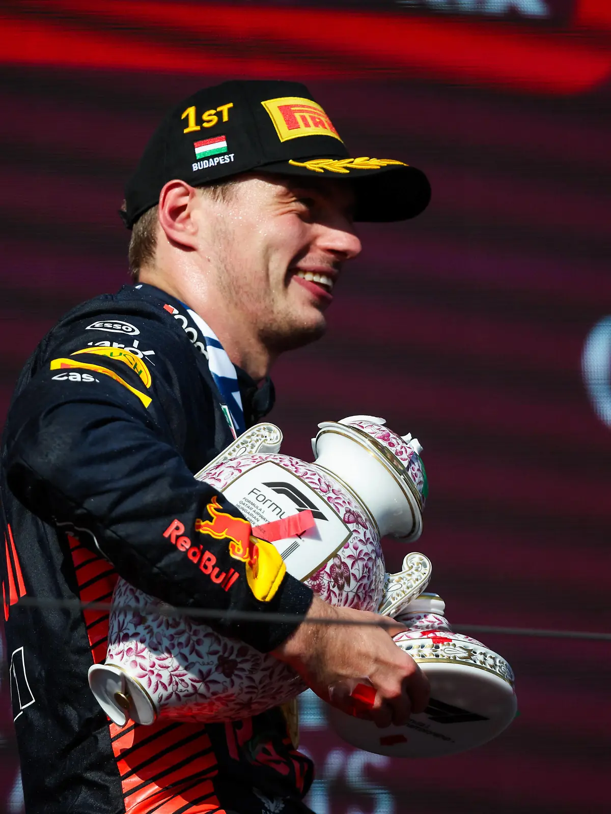 VERSTAPPEN Max ned, Red Bull Racing RB19, portrait podium during the 2023 Formula 1 Qatar Airways Hungarian Grand Prix, 11th round of the 2023 Formula One World Championship, WM, Weltmeisterschaft from July 21 to 23, 2023 on the Hungaroring, in Mogyorod, Hungary - F1 - HUNGARIAN GRAND PRIX 2023 - RACE DPPI/Panoramic PUBLICATIONxNOTxINxFRAxBEL 00123027_G0OD2398