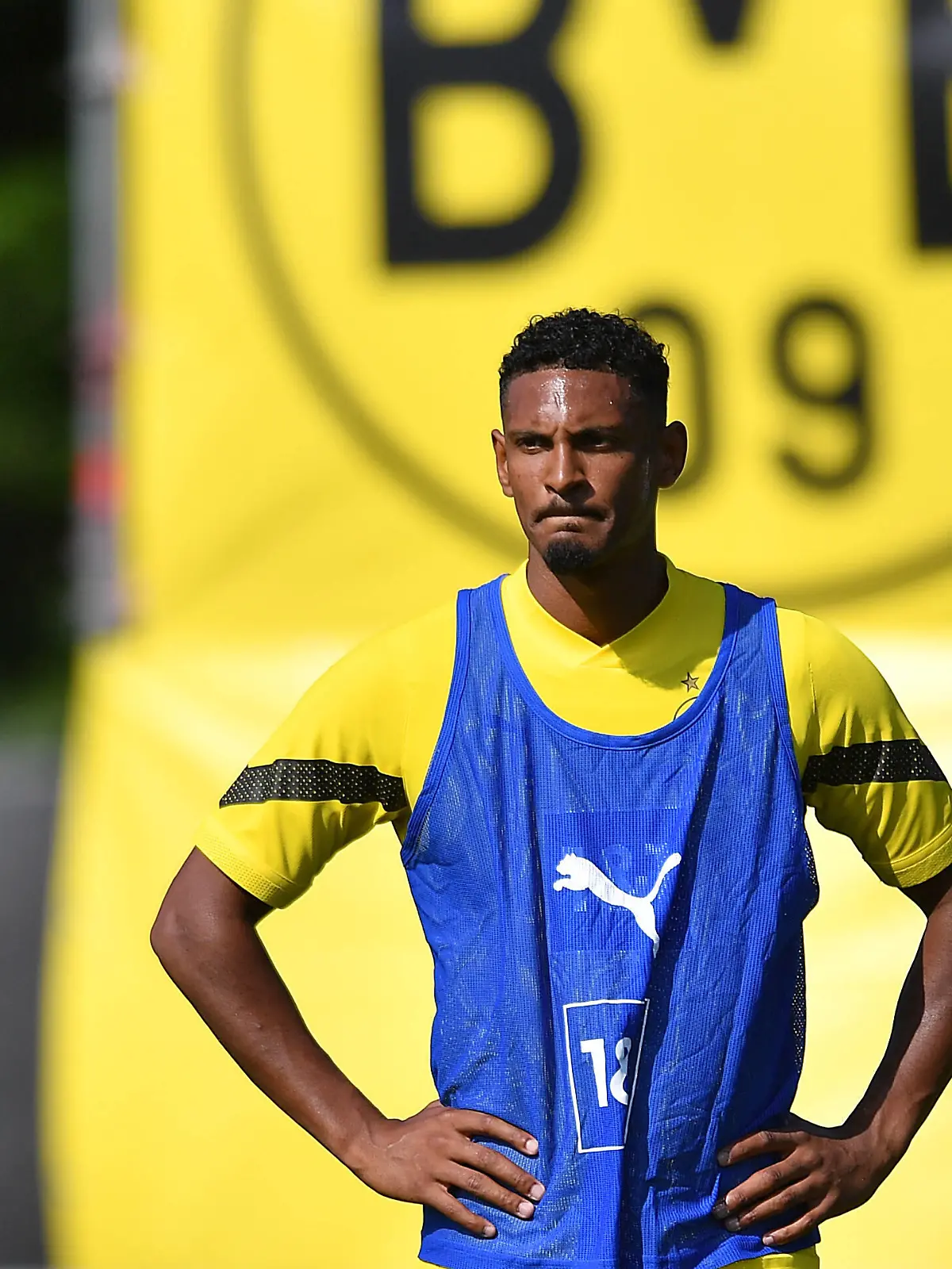  Fußball 1. Bundesliga Trainingslager Borussia Dortmund am 16.07.2022 auf der Sportanlage Ri Au in Bad Ragaz Sebastien Haller  Dortmund  DFL regulations prohibit any use of photographs as image sequences and/or quasi-video. *** Soccer 1 Bundesliga training camp Borussia Dortmund on 16 07 2022 at the sports facility Ri Au in Bad Ragaz Sebastien Haller Dortmund DFL regulations prohibit any use of photographs as image sequences and or quasi video xHDx