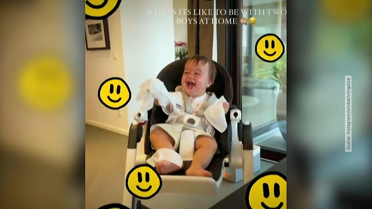 Rome Götze lacht sich schlapp! Faxen mit Papa Mario Götze