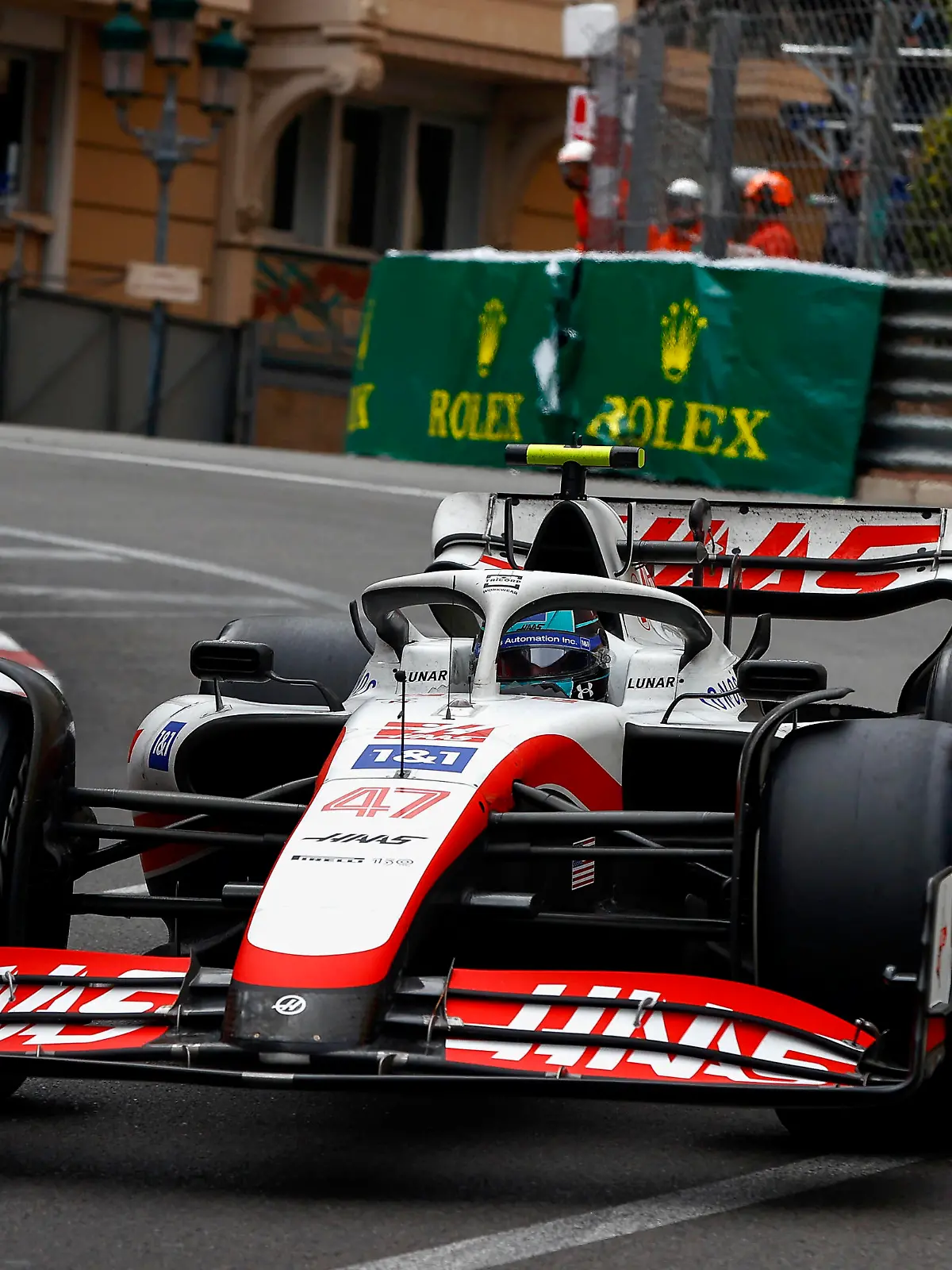  Formula 1 2022: Monaco GP CIRCUIT DE MONACO, MONACO - MAY 29: Mick Schumacher, Haas VF-22 during the Monaco GP at Circuit de Monaco on Sunday May 29, 2022 in Monte Carlo, Monaco. Photo by Andy Hone / LAT Images Images PUBLICATIONxINxGERxSUIxAUTxHUNxONLY GP2207_093754_ONZ0194