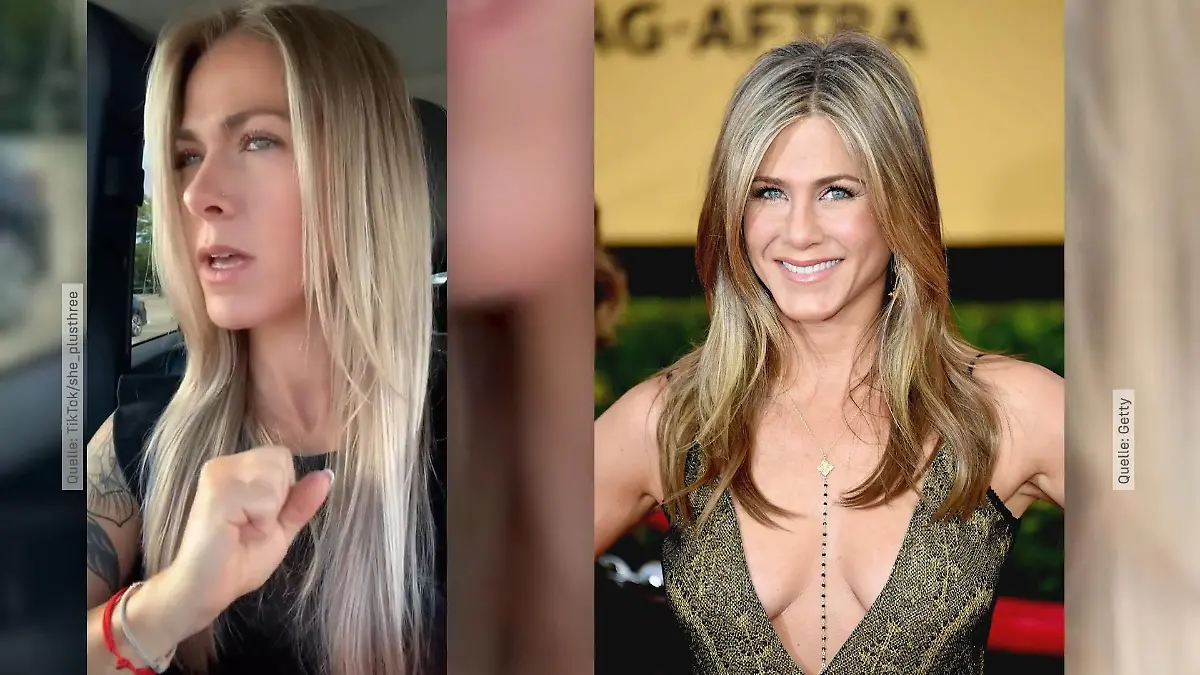 Jennifer Aniston hat 'ne TikTok-Doppelgängerin Bist du's, Jennifer?!