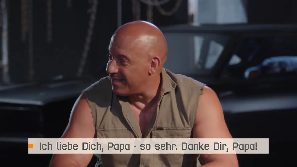 Vin Diesel hat ein weiches Papa-Herz Harte Muckis, weicher Kern