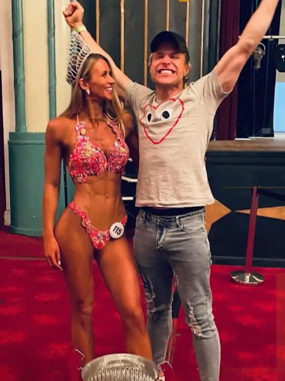 Bild zu: "Seine Freundin Amelia Tank gewinnt Bodybuilding-Wettbewerb"