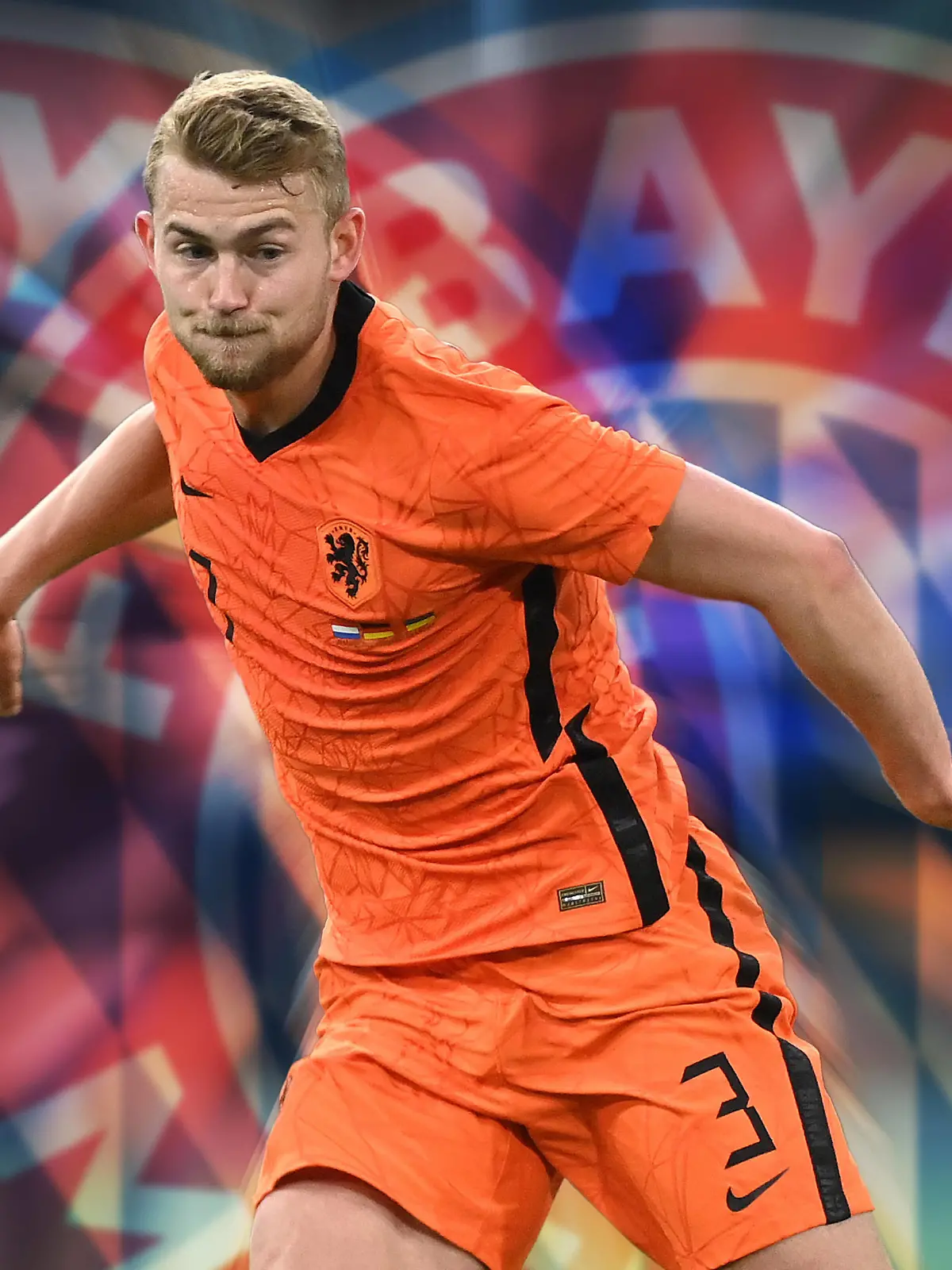 FOTOMONTAGE: Medienberichte- Verteidiger de Ligt will angeblich zum FC Bayern wechseln. Matthijs DE LIGT NED, Aktion,Einzelaktion,Einzelbild, Freisteller,Ganzkoerperaufnahme,ganze Figur Fussball Laenderspiel Niederlande - Deutschland 1-1 am 29.03.2022 in Amsterdam Johan-Cruyff-Arena. Sven Simon Fotoagentur GmbH & Co.  UEFA regulations prohibit any use of photographs as image sequences and/ or quasi-video *** PHOTOMONTAGE Media reports de Ligt defender allegedly wants to switch to FC Bayern Matthijs DE LIGT NED , action,single action,single image,crop,whole body shot,whole figure Football Laenderspiel Netherlands Germany 1 1 on 29 03 2022 in Amsterdam Johan Cruyff Arena Sven Simon Fotoagentur GmbH Co  UEFA regulations prohibit any use of photographs as image sequences and or quasi video