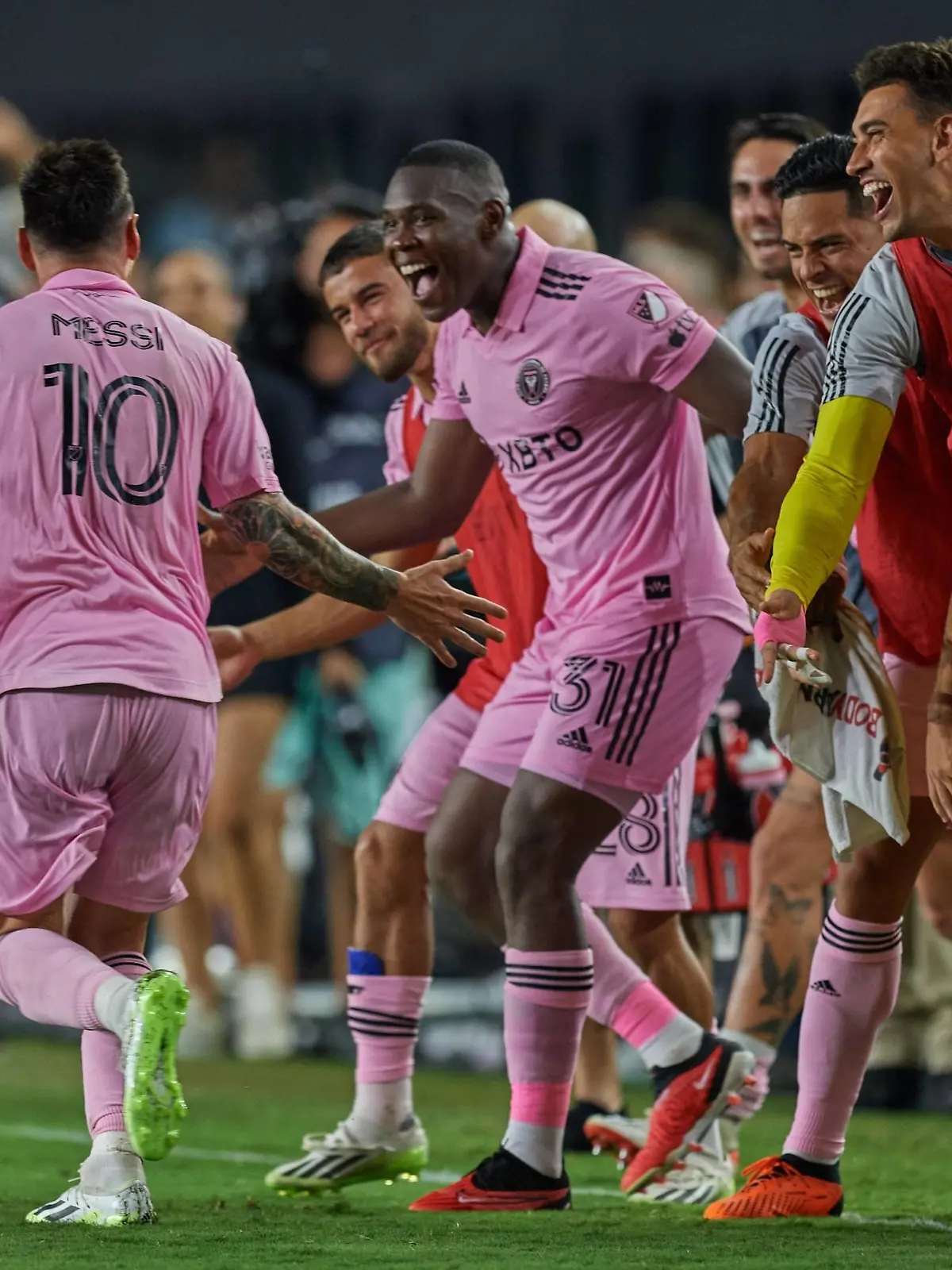 RECORD DATE NOT STATED Leagues Cup 2023 Cruz Azul MEX 1-2 Inter de Miami USA Lionel Messi celebrates his goal 1-2 of Inter of Miami during the game Cruz Azul vs Inter Miami, corresponding to the group stage of the Leagues Cup 2023, at DRV PNK Stadium, on July 21, 2023. brbr Lionel Messi celebra su gol 1-2 de Inter de Miami durante el partido Cruz Azul vs Inter de Miami, correspondiente a la fase de grupos de la Leagues Cup 2023, en el Estadio DRV PNK, el 21 de Julio de 2023. FORT LAUDERDALE FLORIDA ESTADOS UNIDOS PUBLICATIONxNOTxINxMEXxCHNxRUS Copyright: xDavidxLeahx 20230721215006_LC_23_CAZ_MIA_MESSI90