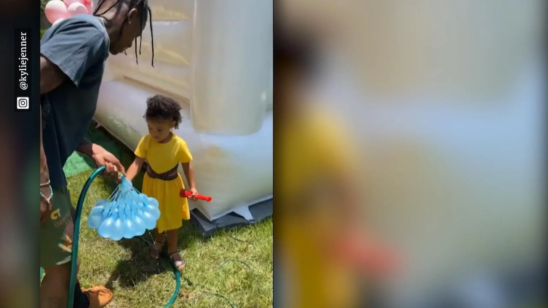 Wasserballonschlacht bei Travis Scott und Kylie Jenner Sie verbringen wieder Zeit miteinander