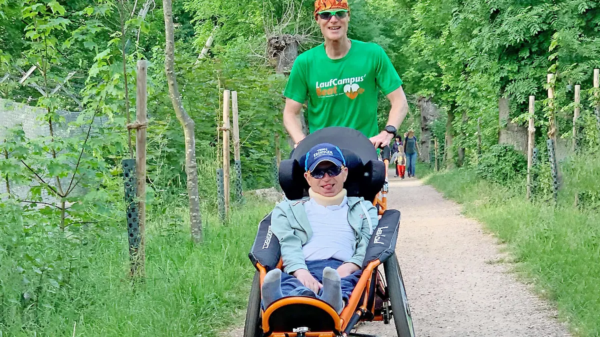 Andreas Butz mit Bruno Schmidt.