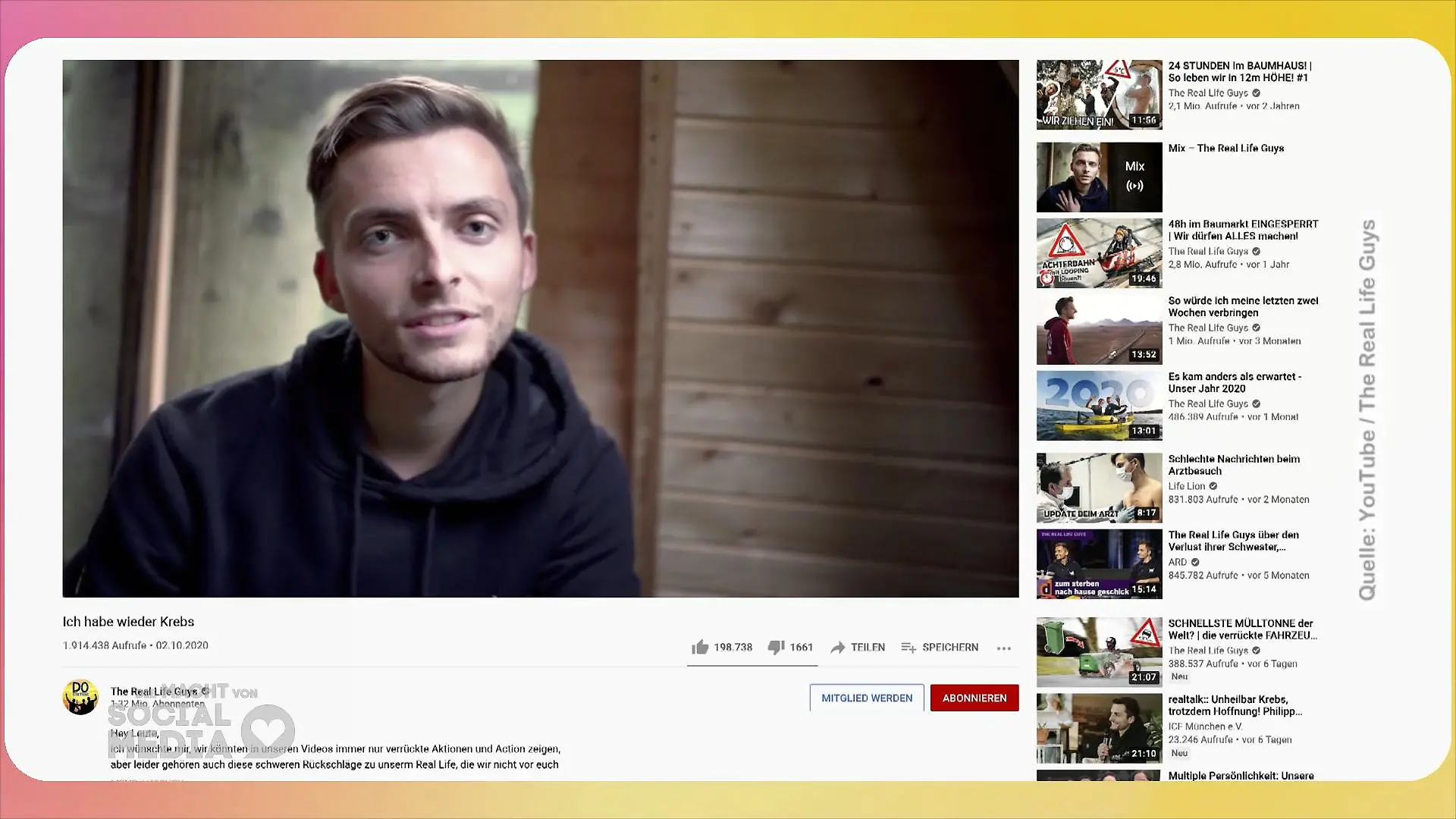 Philipp macht seine Krebsdiagnose öffentlich Wie reagieren die Follower?