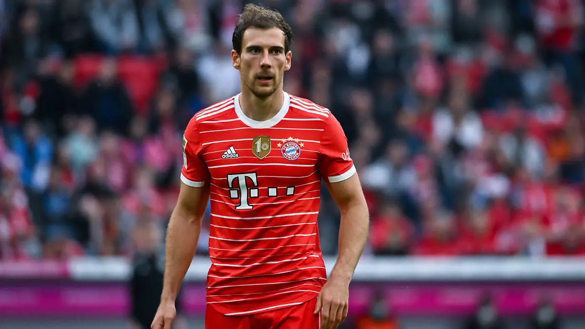 ARCHIV - 08.05.2022, Bayern, München: Fußball: Bundesliga, Bayern München - VfB Stuttgart, 33. Spieltag in der Allianz Arena. Leon Goretzka von München in Aktion. (zu: «Bayern-Star Goretzka: Dortmund «wieder unser Hauptkonkurrent»») Foto: Sven Hoppe/dpa - WICHTIGER HINWEIS: Gemäß den Vorgaben der DFL Deutsche Fußball Liga bzw. des DFB Deutscher Fußball-Bund ist es untersagt, in dem Stadion und/oder vom Spiel angefertigte Fotoaufnahmen in Form von Sequenzbildern und/oder videoähnlichen Fotostrecken zu verwerten bzw. verwerten zu lassen. +++ dpa-Bildfunk +++