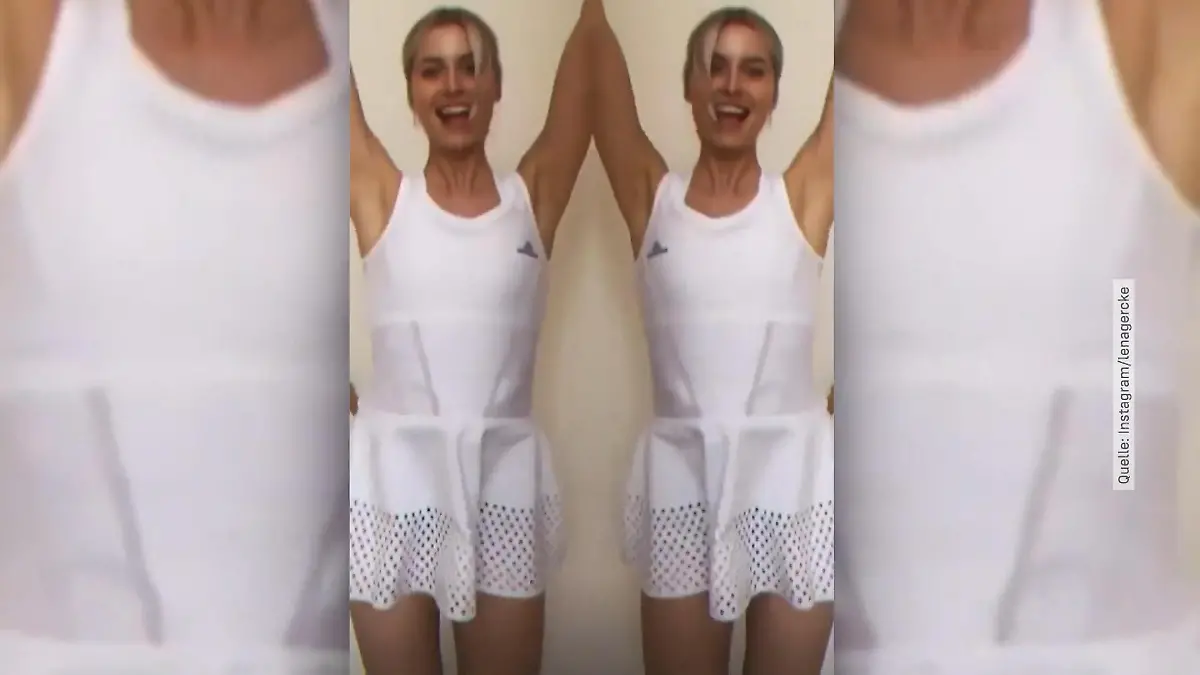 Hier macht sich ihr Liebster über sie lustig! Model Lena Gercke