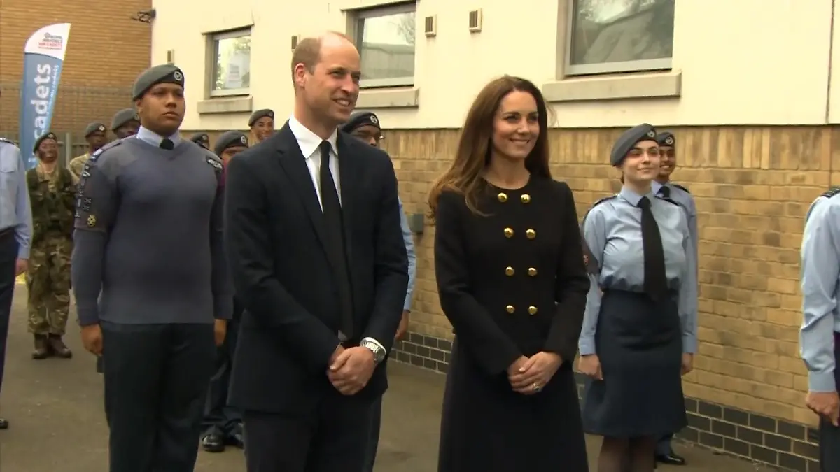 Prinz William und Herzogin Kate ehren Prinz Philip 1. Termin nach der  Beerdigung