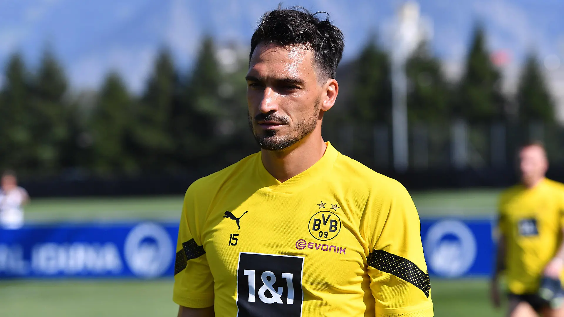 Fußball 1. Bundesliga Trainingslager Borussia Dortmund am 15.07.2022 auf der Sportanlage Ri Au in Bad Ragaz Mats Hummels Dortmund DFL regulations prohibit any use of photographs as image sequences and/or quasi-video. *** Soccer 1 Bundesliga training camp Borussia Dortmund on 15 07 2022 at the sports facility Ri Au in Bad Ragaz Mats Hummels Dortmund DFL regulations prohibit any use of photographs as image sequences and or quasi video xHDx