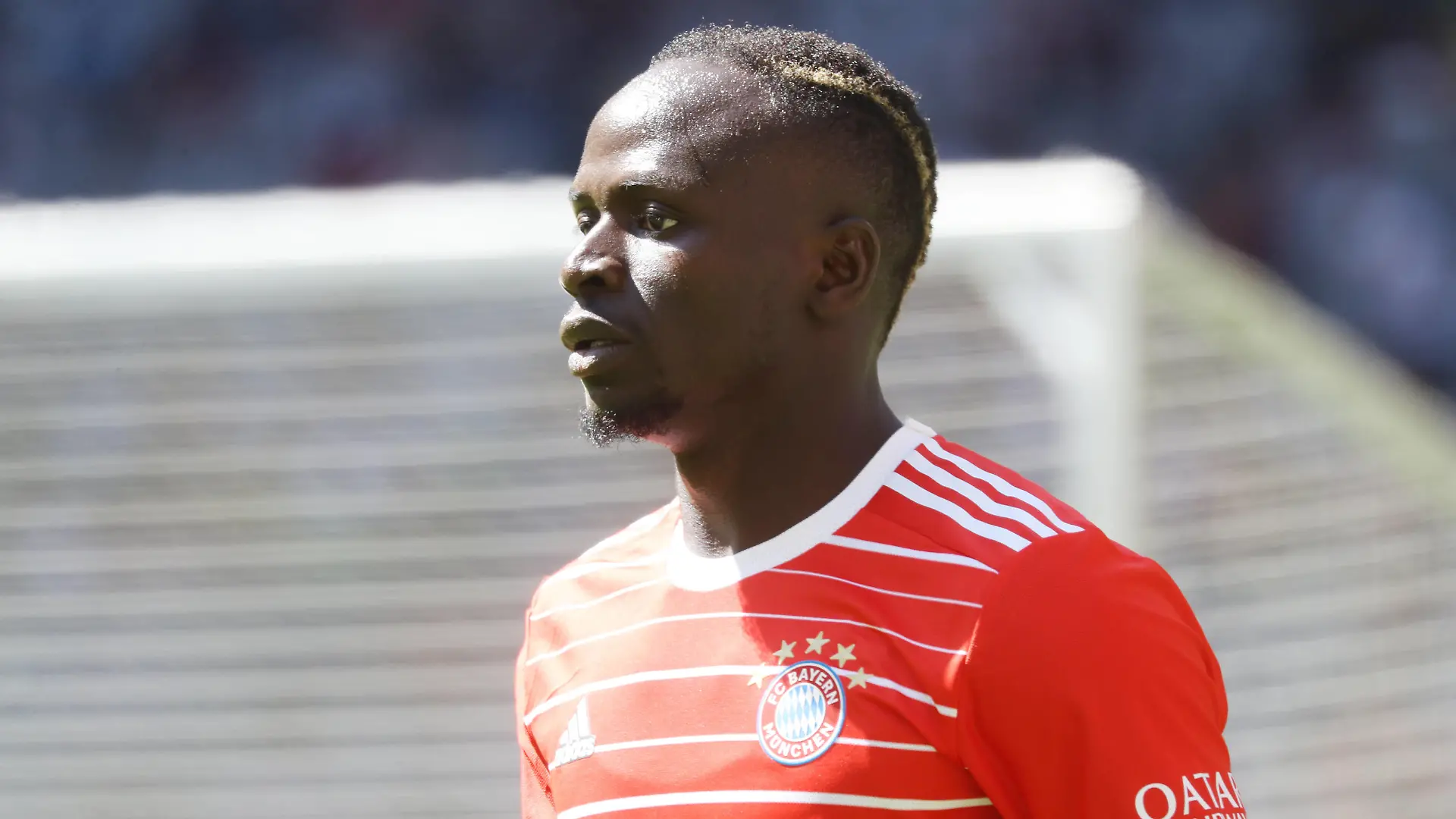Mannschaft Vorstellung des FC Bayern 2022/2023 Sadio Mane München Allianz Arena *** Team presentation of FC Bayern 2022 2023 Sadio Mane Munich Allianz Arena