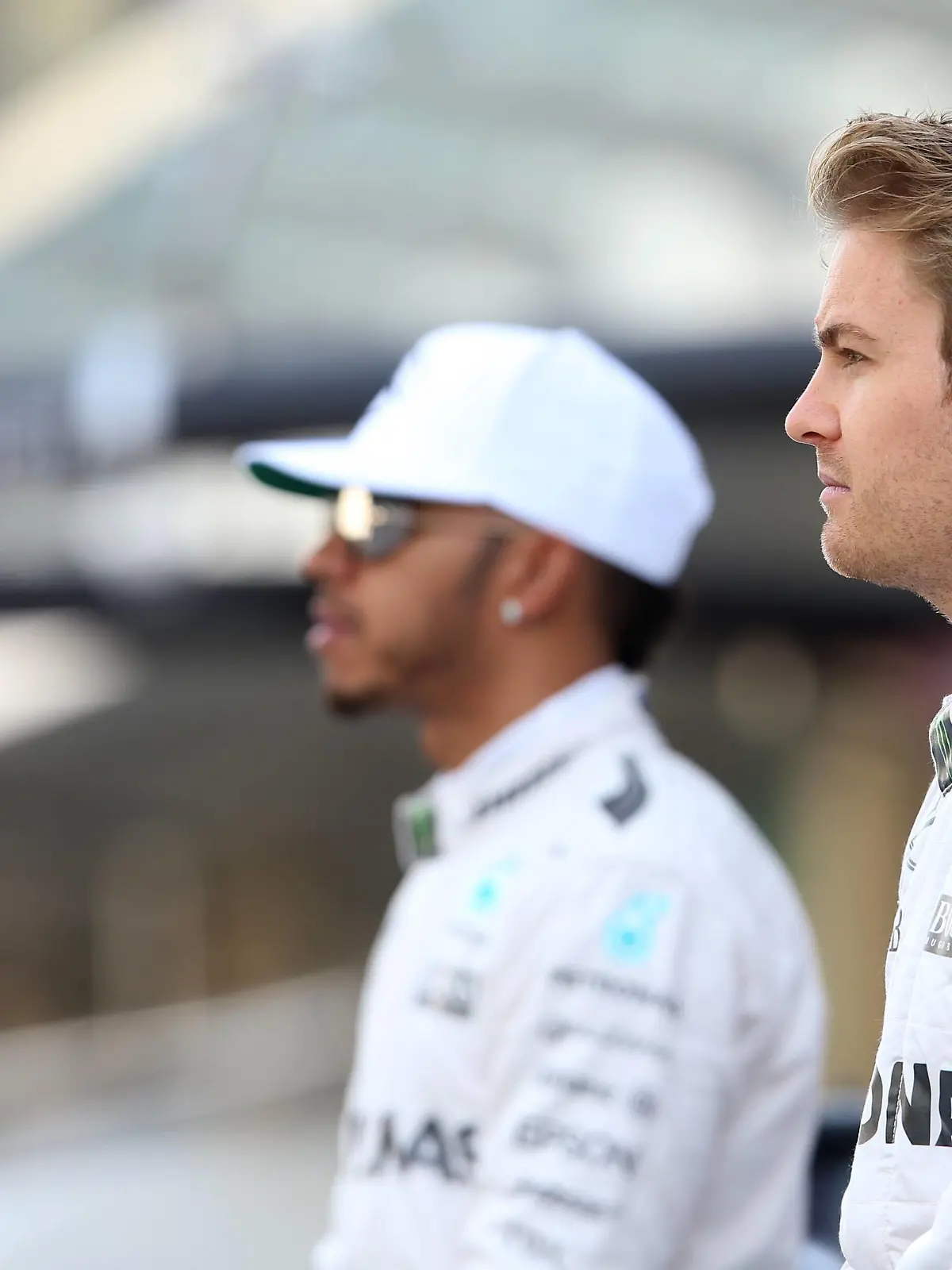 Yas Marina Circuit, Abu Dhabi, United Arab Emirates. Sunday 27 November 2016. Nico Rosberg, Mercedes AMG, and Lewis Hamilton, Mercedes AMG. World DJ5R7012 PUBLICATIONxINxGERxSUIxAUTxHUNxONLY

Yas Marina Circuit Abu Dhabi United Arab Emirates Sunday 27 November 2016 Nico Rosberg Mercedes AMG and Lewis Hamilton Mercedes AMG World  PUBLICATIONxINxGERxSUIxAUTxHUNxONLY  