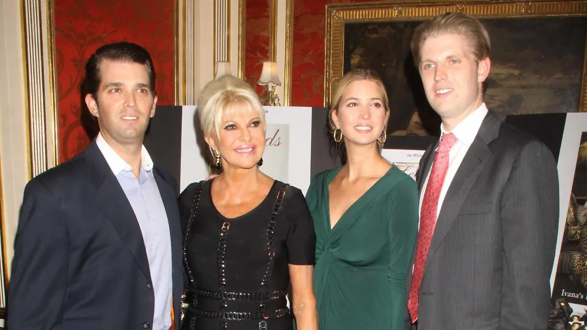 Oct. 19, 2011 - New York, New York, U.S. - IVANA TRUMP,IVANKA TRUMP,DONALD TRUMP JR,ERIC TRUMP.at Ivana living legend wine collection.at her townhouse 10 E.64st 10-18-2011. 2011.(Credit: © Globe-ZUMA