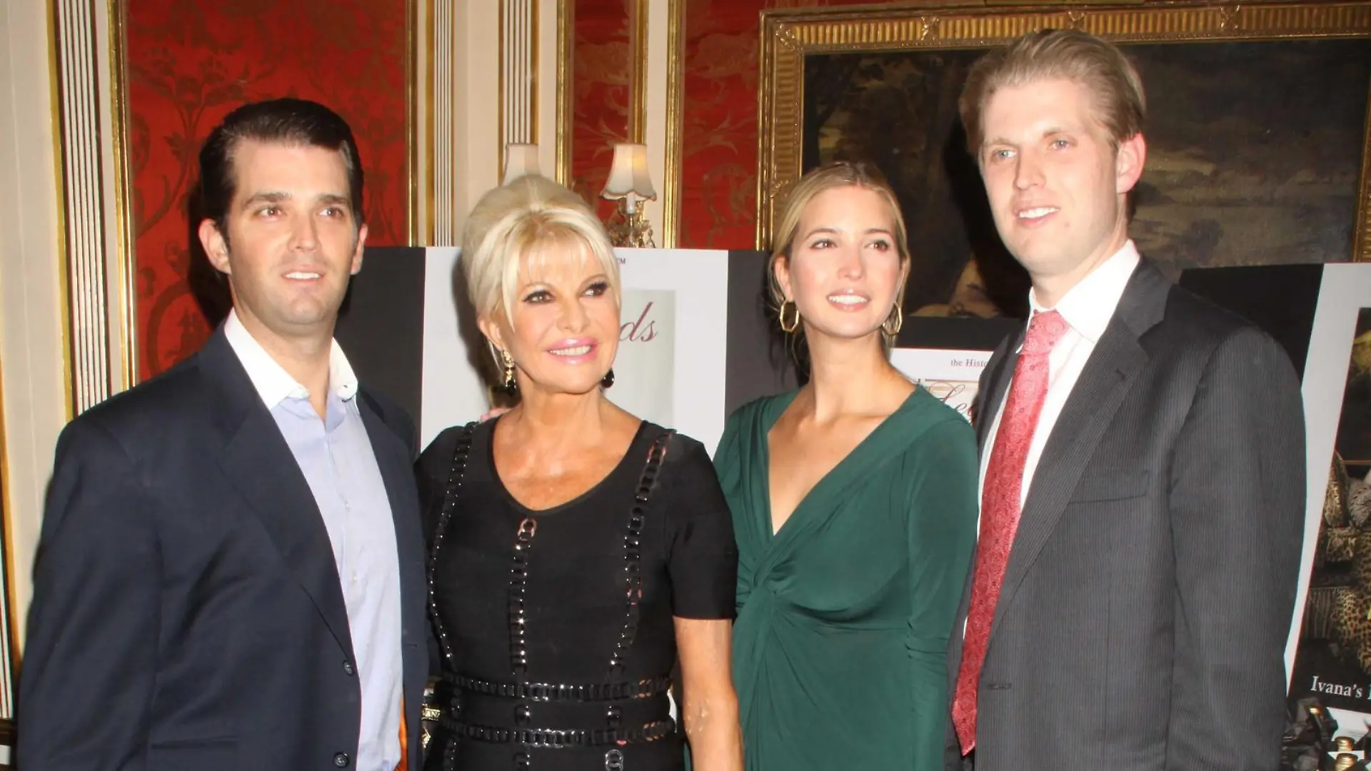 Oct. 19, 2011 - New York, New York, U.S. - IVANA TRUMP,IVANKA TRUMP,DONALD TRUMP JR,ERIC TRUMP.at Ivana living legend wine collection.at her townhouse 10 E.64st 10-18-2011. 2011.(Credit: &copy; Globe-ZUMA
