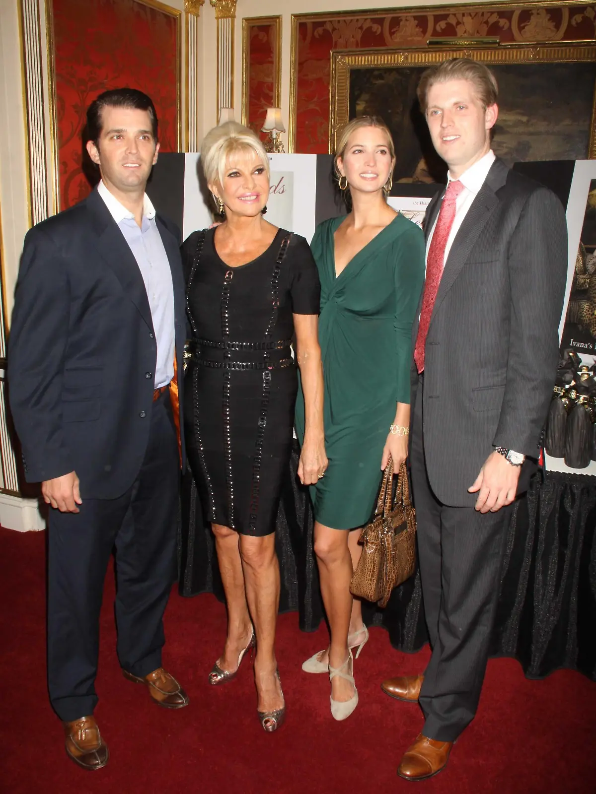 Oct. 19, 2011 - New York, New York, U.S. - IVANA TRUMP,IVANKA TRUMP,DONALD TRUMP JR,ERIC TRUMP.at Ivana living legend wine collection.at her townhouse 10 E.64st 10-18-2011. 2011.(Credit: &copy; Globe-ZUMA