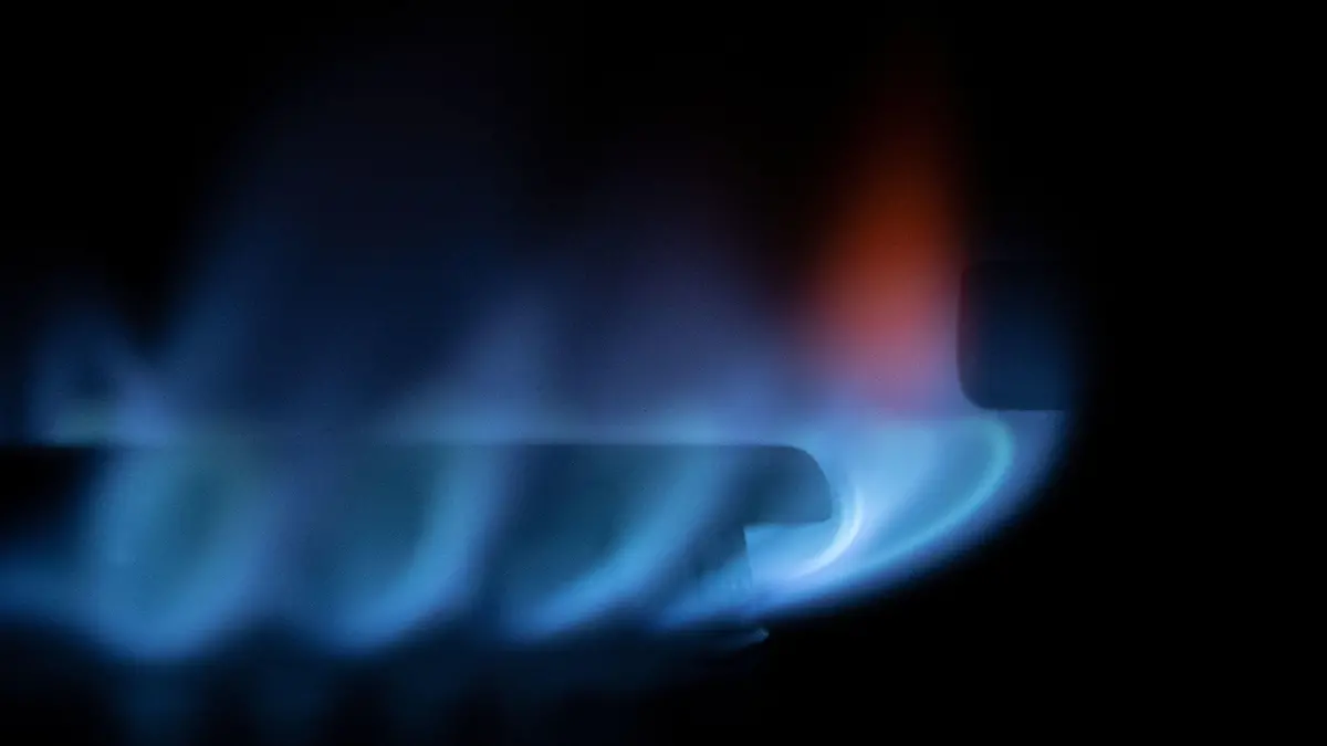 05.07.2022, Stuttgart: Zahlreiche blau-schimmernde Gas-Flämmchen sind an einem Gasherd zu sehen. Die Gasversorgung in Deutschland ist aufgrund der anhaltenden Ukraine-Krise weiterhin Thema. Foto: Marijan Murat/dpa +++ dpa-Bildfunk +++