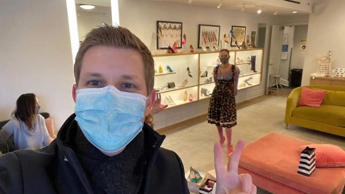 Unser Reporter traf Sarah Jessica Parker in ihrem Schuhladen So war die Zufalls-Begegnung