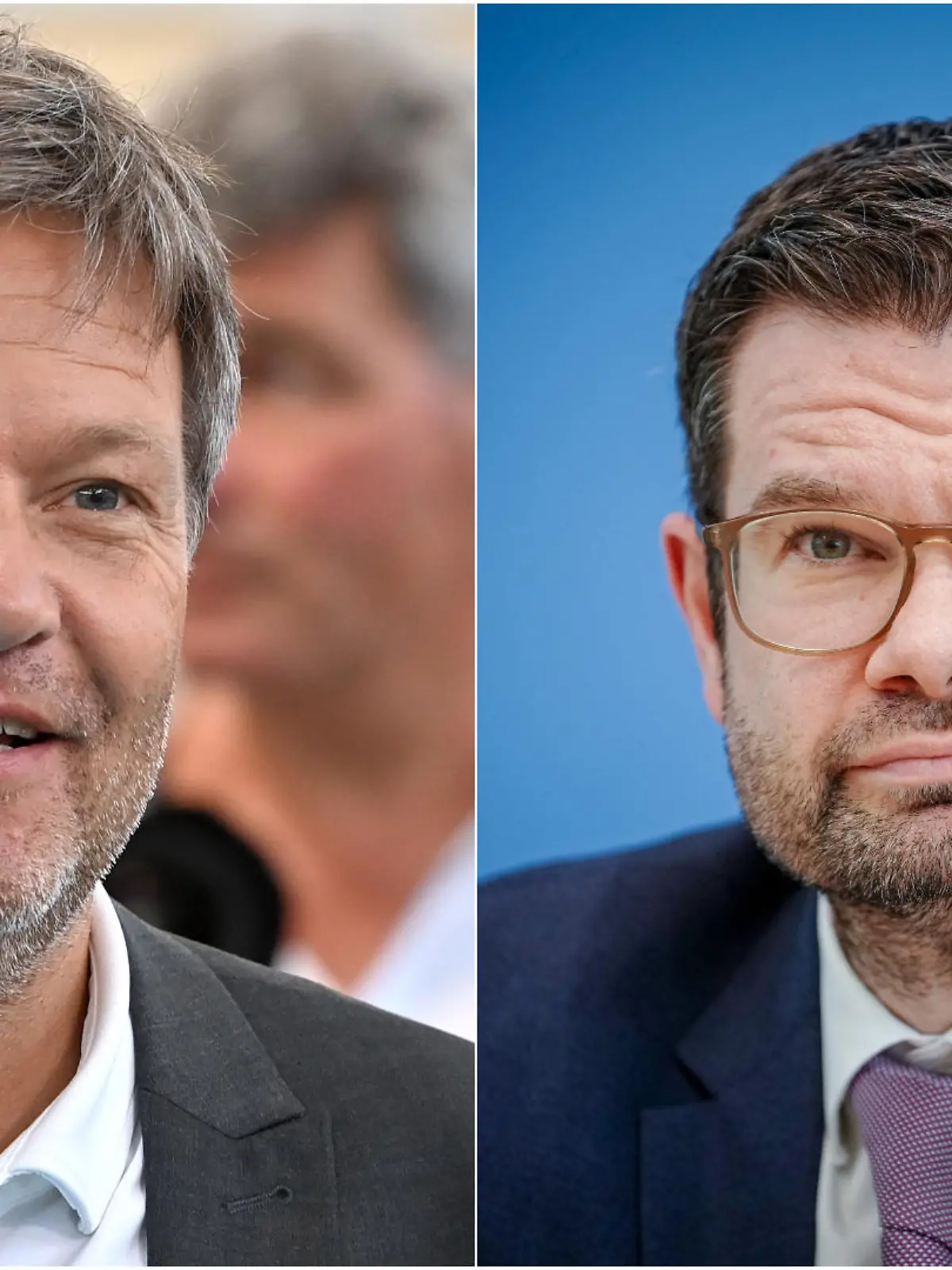Wirtschaftsminister Robert Habeck und Justizminister Marco Buschmann sind an Corona erkrankt.