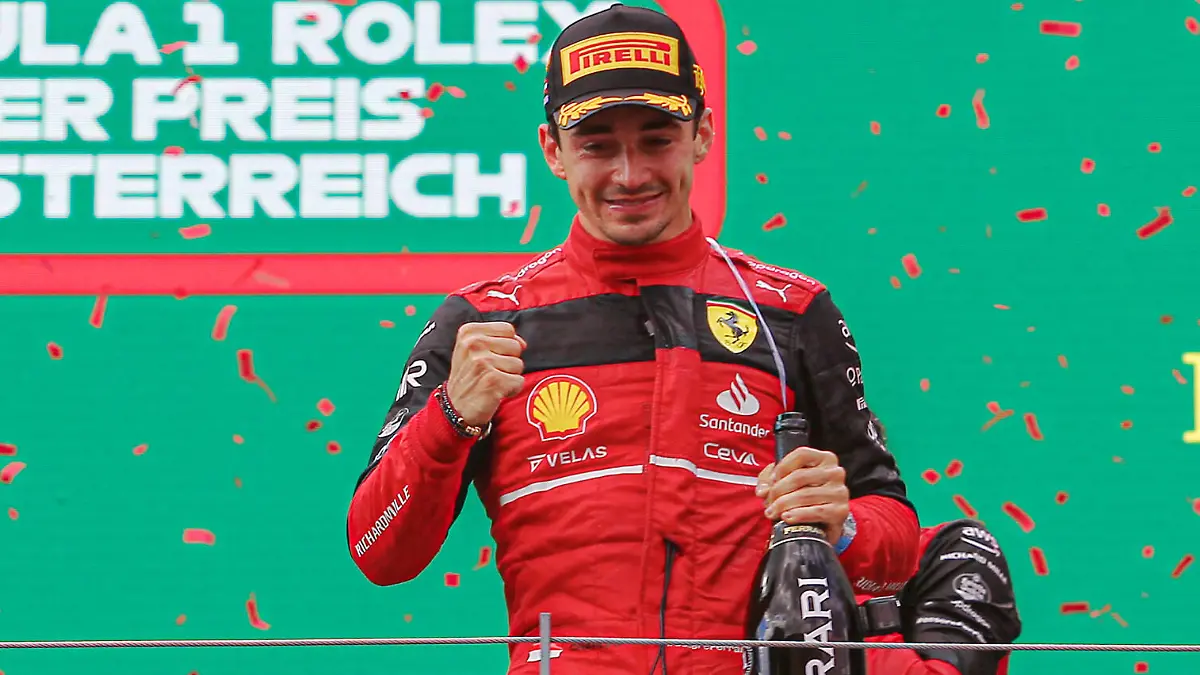  Podium of the F1 Austrian GP 2022 - Charles Leclerc MON Ferrari F1-75 Max Verstappen NED Redbull Racing RB18: Lewis Hamilton GBR Mercedes W13 E Performance during 2022 Austrian Grand Prix - Race, Formula 1 Championship in Spielberg, Austria, July 10 2022 PUBLICATIONxNOTxINxITA Copyright: xAlessioxDexMarcox/xipa-agency.nex/xx 0