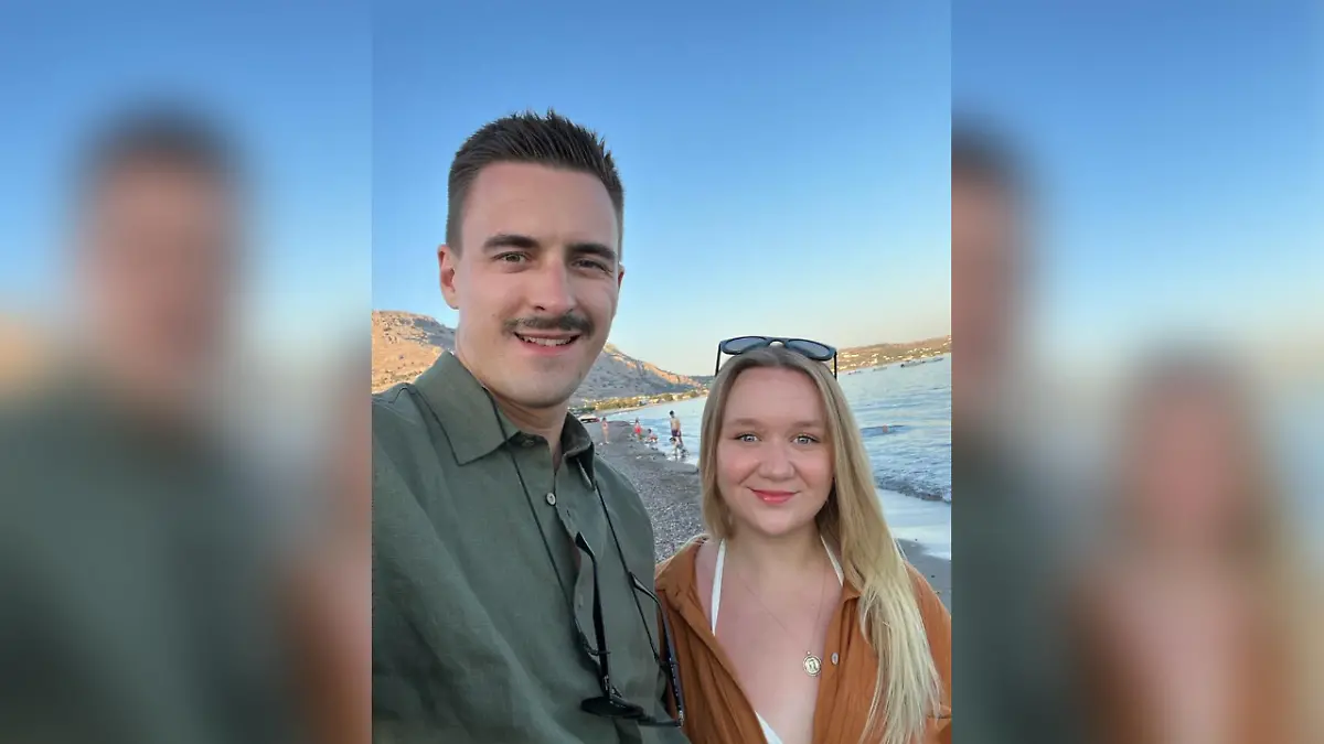 Nina E. und Thomas K. in ihrem Urlaub auf Rhodos.