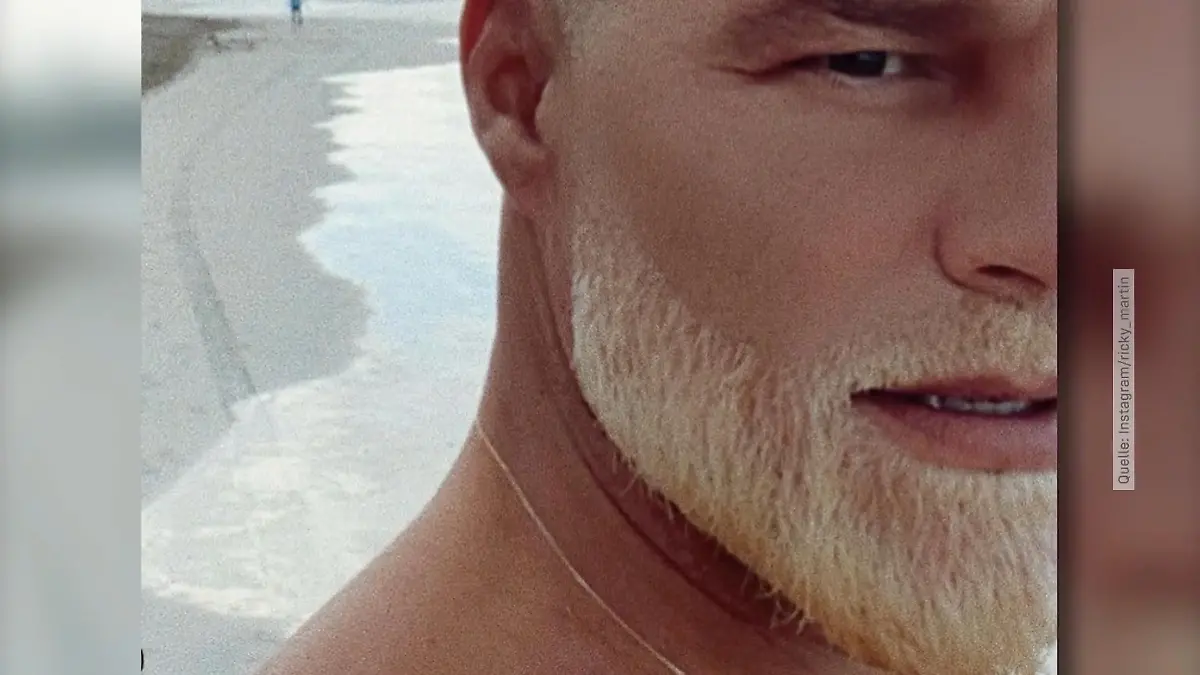 Ricky Martins Bart ist jetzt blond Langeweile im Lockdown