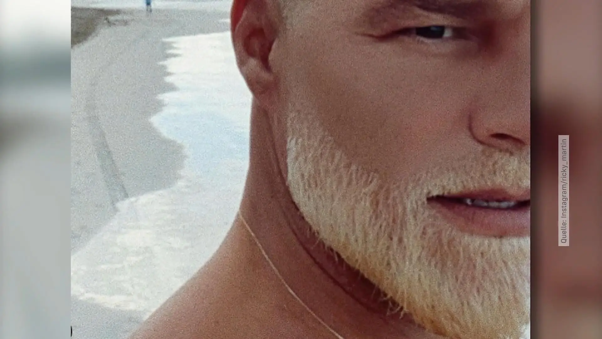 Ricky Martins Bart ist jetzt blond Langeweile im Lockdown