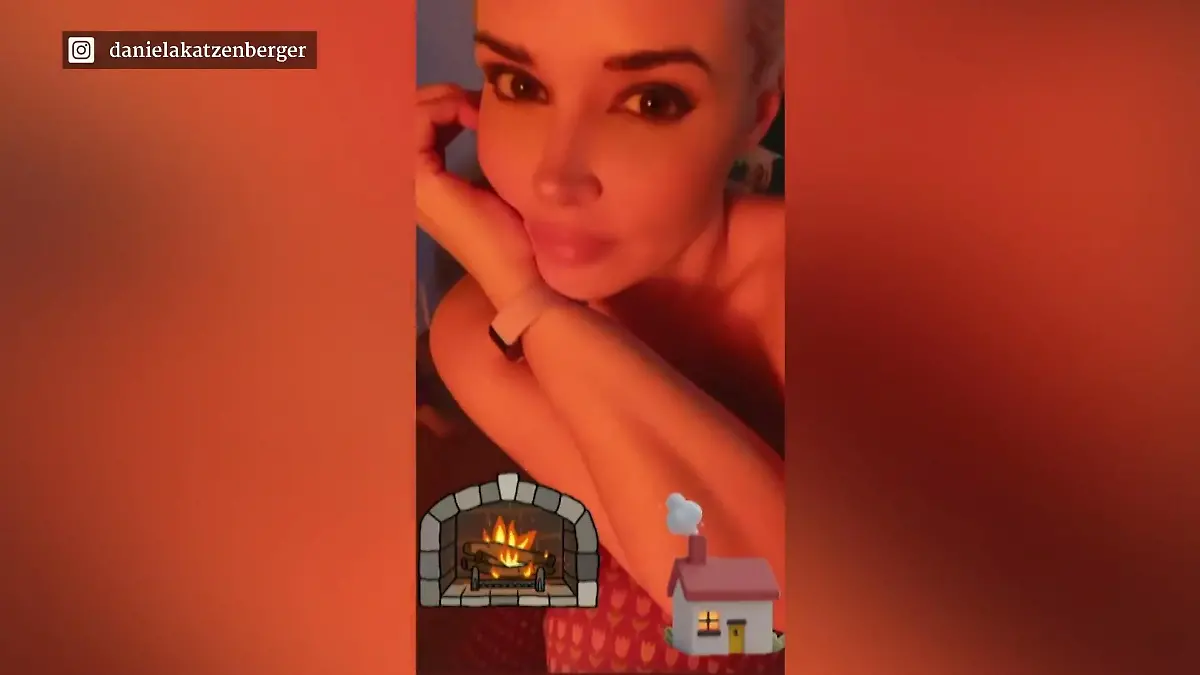 Daniela Katzenberger wärmt ihre Hupen Methode à la Katze