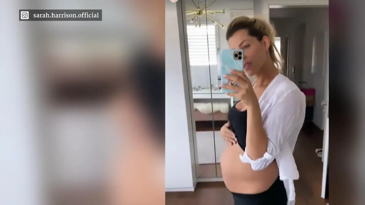 Sarah Harrison gibt ein After-Baby-Body-Update Fünf Monate nach der Geburt ihrer 2. Tochter