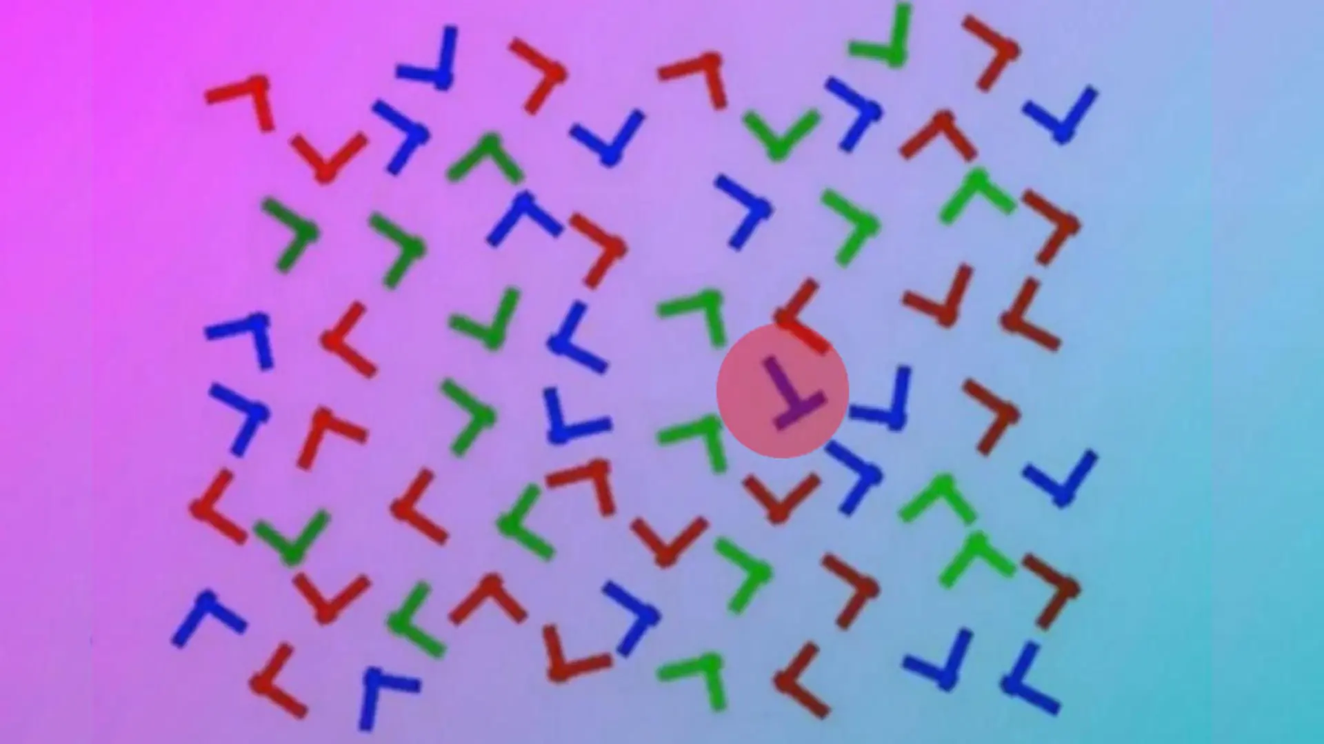 Auflösung von Suchbild: Eingekreister Buchstabe