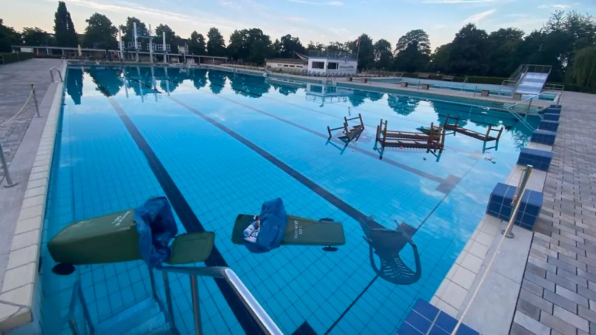 Randale im Freibad Stockstadt am Rhein