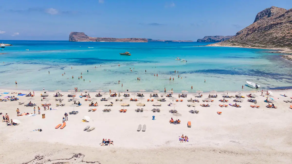 Strand von Chania auf Kreta