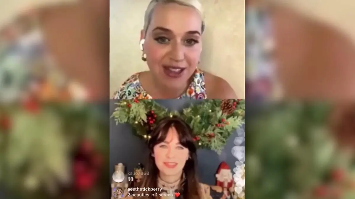 Zooey Deschanel ist ihre lustige Doppelgängerin Katy Perrys neues Musikvideo