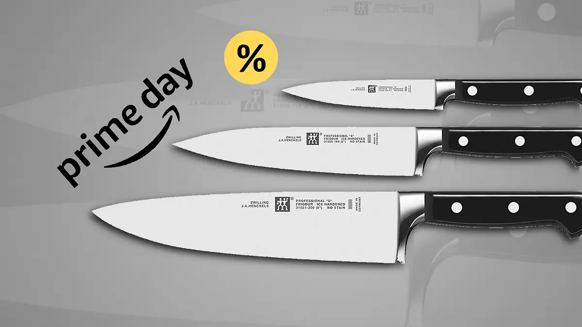 Ein dreiteiliges Messer-Set, in verschiedenen Größen, von der Marke Zwilling.