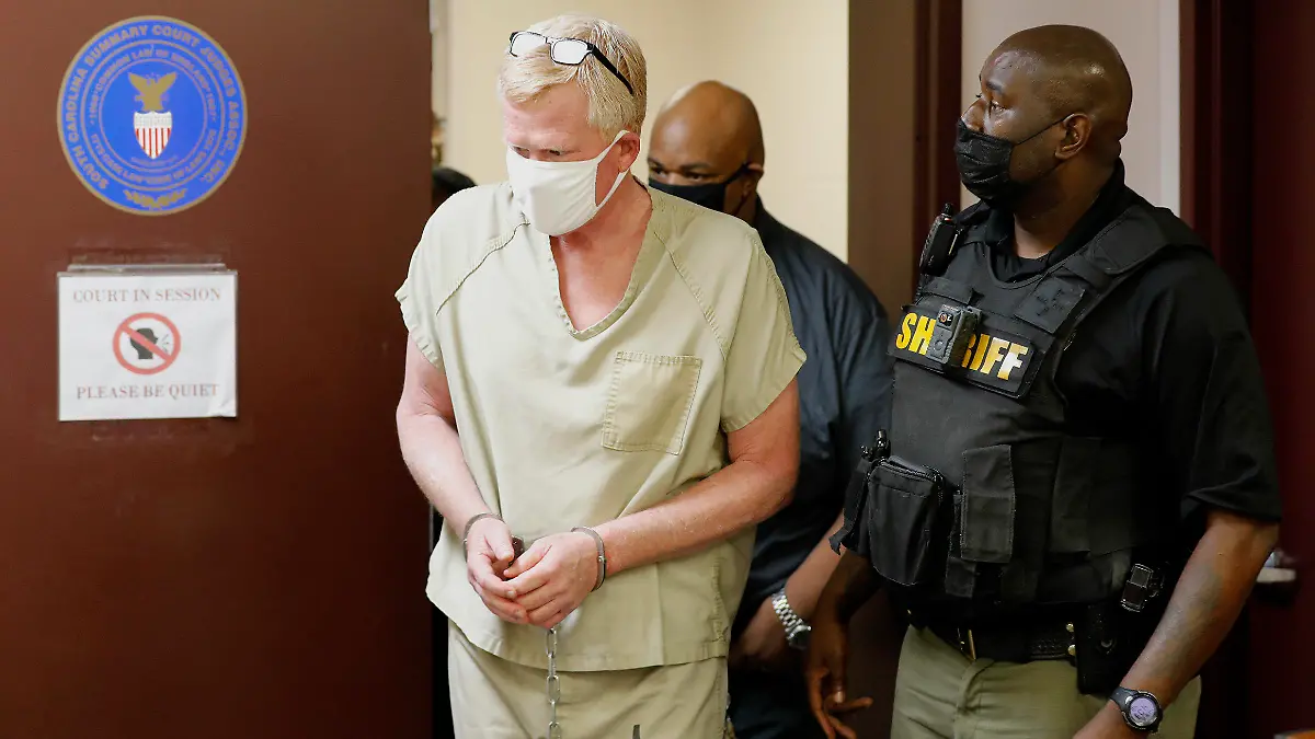 FILE - Lawyer Alex Murdaugh walks into his bond hearing on Sept. 16, 2021, in Varnville, S.C. The South Carolina Supreme Court announced, Thursday, June 16, 2022, that they want to revoke the law license of Murdaugh, saying there is overwhelming evidence he stole millions of dollars from his clients even though more than 70 criminal charges against the prominent lawyer have not been resolved. (AP Photo/Mic Smith, File)