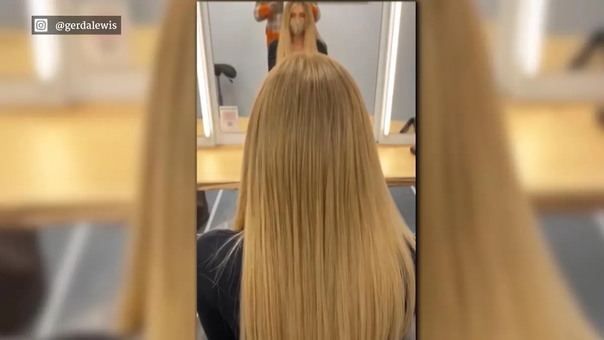 Gerda Lewis hat neuen XXL-Extensions Neue Frisur