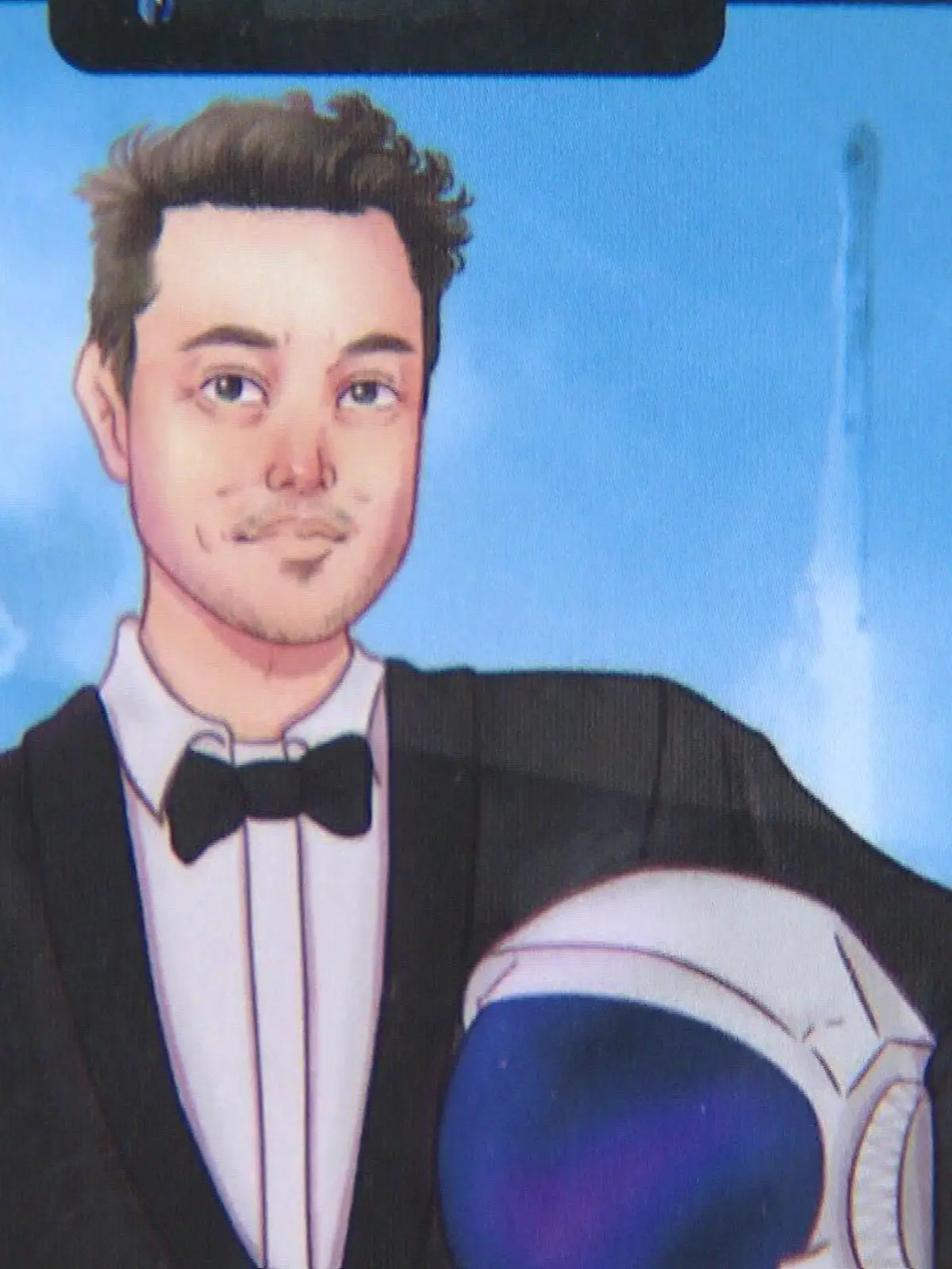 Tesla-Chef Elon Musk als Comicfigur - "Battele of the Influencers"-Erfinder haben nicht nur kreative Ideen, sondern auch Zeichentalent.