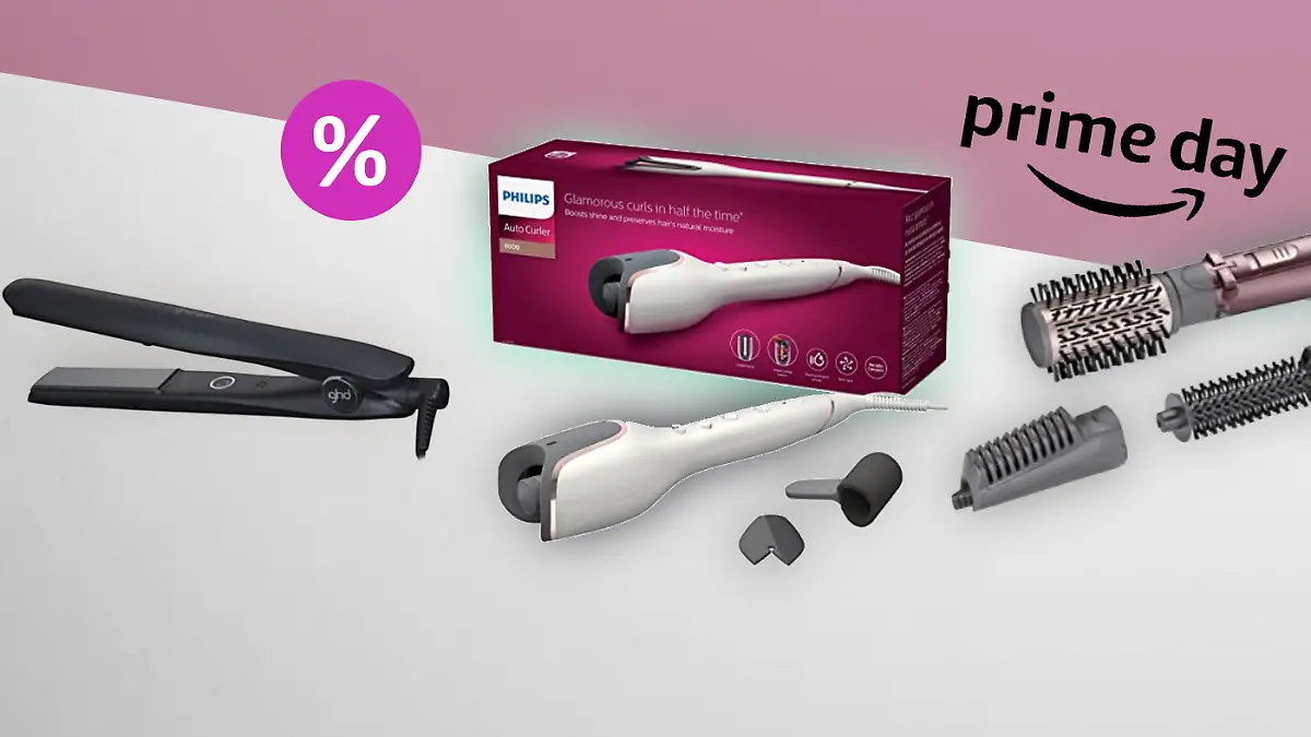 Drei Haarstyling-Produkte in einer Collage.