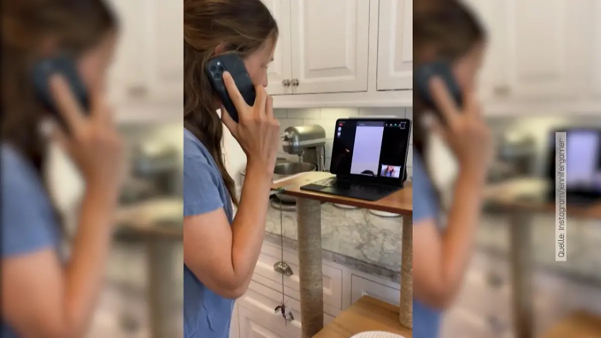 Dank Video-Chat konnte Patricia Ann Garner dabei sein Jennifer Garner backt mit ihrer Mutter