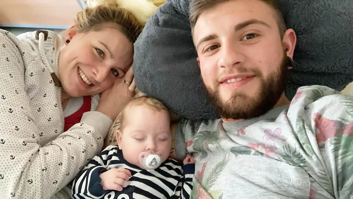 Familie Fink mit Aaliyah.