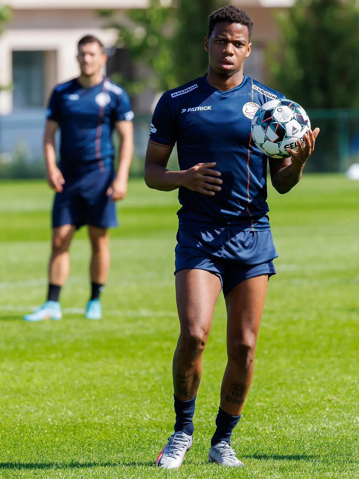 Essevee's new player Charly Musonda pictured during a training session ahead of the 2022-2023 season, of Belgian first division soccer team Zulte Waregem, Wednesday 15 June 2022 in Waregem. BELGA PHOTO KURT DESPLENTER